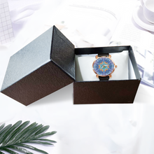 Load image into Gallery viewer, Magic Stardust : Quartz Watch metallic bracelet, Magnetic Buckle - Bronze Frame - Many Metallic Colors and patterns- in premium gift box - 1.3 × 1.3&quot; - Free standard shipping
