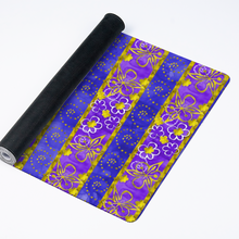 Load image into Gallery viewer, Golden Daisies Purple pattern : Large Rectangular Non-slip Mouse Pad 40cm x 90cm 16&quot; x 35&quot; - Free standard shipping
