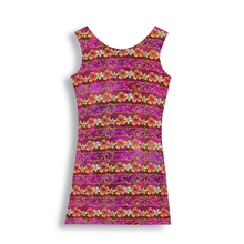 Load image into Gallery viewer, Golden Daisies : Tank Mini stretchy Dress - Polyester - Free standard shipping
