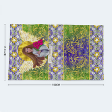 Load image into Gallery viewer, Original Art - Vassia Sarri Creations, Prosperity Angel for your Towel, beachwear or bath accessories,  to bring positive vibes in your life and reprogram your subconscious, so you become open towards prosperity opportunities
