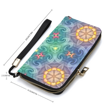 Load image into Gallery viewer, Magic Stardust : pattern 2 - Money purse - 7.9&#39;&#39; x 4.1&#39;&#39; x 1&#39;&#39;- Credit Card Holders - Zipper Wristlet - Free standard shipping
