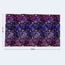 Load image into Gallery viewer, Glowing Flowers : Large body towel for Bath and the sea - 35&#39;&#39; x 59&#39;&#39; -  90cm x 150cm  - Free standard shipping
