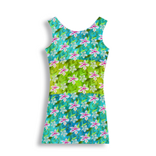 Load image into Gallery viewer, Golden Daisies : Tank Mini stretchy Dress - Polyester - Free standard shipping
