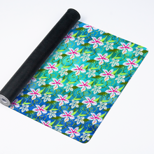 Load image into Gallery viewer, Golden Daisies Turquoise Pattern : Large Rectangular Non-slip Mouse Pad 40cm x 90cm 16&quot; x 35&quot; - Free standard shipping
