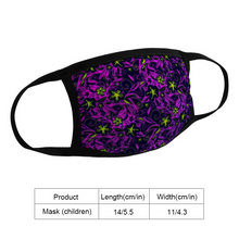 Load image into Gallery viewer, Glowing Flowers : Kids Protection mask - Face Cover -  Free standard shipping
