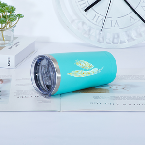 Angelic Feathers : Multicolor Stainless Steel Vacuum -insulated large mug without handle  20 oz - Free standard shipping