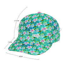 Load image into Gallery viewer, Golden Daisies Turquoise pattern : Baseball Hat Adjustable - Free standard shipping
