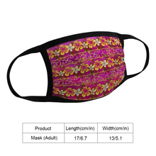 Load image into Gallery viewer, Golden Daisies Magenta Pattern : Adult Protection mask - Face Cover - 17cm x 13cm - 6.7&quot; x 5.1&quot; -  Free standard shipping
