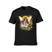 Load image into Gallery viewer, Prosperity Angel is original art by Vassia Sarri, Tshirt with positive vibes
