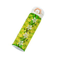 Load image into Gallery viewer, Golden Daisies Green pattern : Thermal Bottle - 17oz Portable Thermal Bottle with Flip Cap Stainless Steel Bottle - 23cm x 6.6cm (9&quot; x 2.6&quot;)  - Free standard shipping
