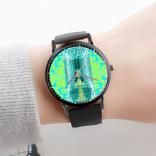 Load image into Gallery viewer, Engraving Window : Black Plastic Quartz Watch in premium gift box - 1.6 × 1.6&quot; - Free standard shipping
