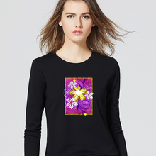 Load image into Gallery viewer, Golden Daisies : Long sleeve thin blouse -  tight fit for women  -  up to 4XL  -  95% Cotton - Free standard shipping
