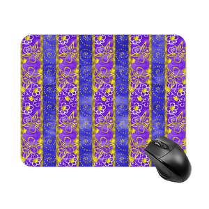 Golden Daisies purple pattern : Square Mouse Pad , Non-Slip Base for Computer 7.9"X9.8" - 25cm x 20cm -  Free standard shipping