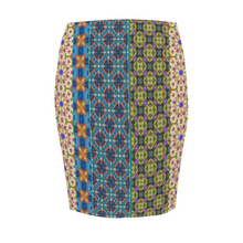 Load image into Gallery viewer, Byzantium Garden: Women All Over Print Elasticated short Waist Pencil Skirt -  Up to 2XL - Free standard shipping
