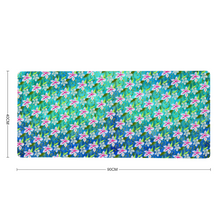 Load image into Gallery viewer, Golden Daisies Turquoise Pattern : Large Rectangular Non-slip Mouse Pad 40cm x 90cm 16&quot; x 35&quot; - Free standard shipping
