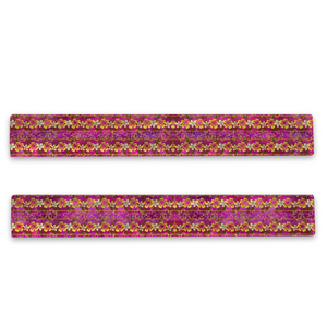 Golden Daisies Magenta Pattern : Warm Crystal Velvet Scarf 63" x 10" - Free standard shipping