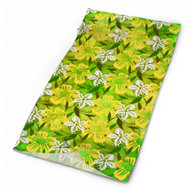 Load image into Gallery viewer, Golden Daisies Green Pattern : Bandana -Face cover,  Multi-Function Headband for Adults - 50cm x 25cm / 19.6&#39;&#39; x 9.8&#39;&#39; - Free standard shipping
