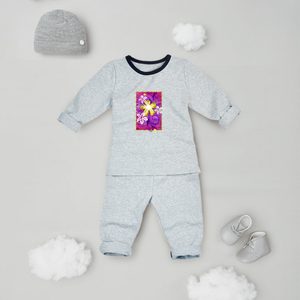 Golden Daisies : Baby Jumpsuit  - 100% Cotton -  Free standard shipping