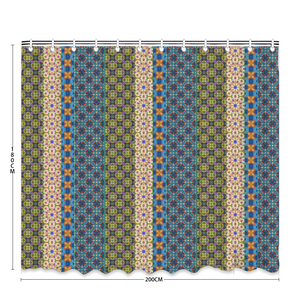 Byzantium Garden : Bath Shower Curtain – 12 different sizes – Free standard shipping