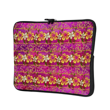 Load image into Gallery viewer, Golden Daisies magenta pattern : Briefcase sleeve - multi sizes - available for 10&quot; / 12&quot; / 13&quot; / 15&quot; / 17&quot; laptops or tablets  -  Free standard shipping
