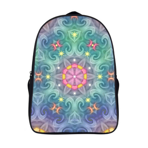 Magic Stardust : Pattern 3 - Backpack lightweight - 11" x 15.7" x 6.3" - Free standard shipping