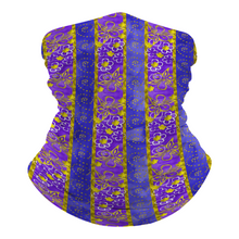 Load image into Gallery viewer, Golden Daisies Purple pattern : Bandana -Face cover,  Multi-Function Headband for Adults - 50cm x 25cm / 19.6&#39;&#39; x 9.8&#39;&#39; - Free standard shipping
