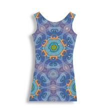 Load image into Gallery viewer, Magic Stardust - Pattern 3 - Tank Mini stretchy Dress - Polyester - Free standard shipping
