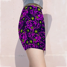 Load image into Gallery viewer, Glowing flowers : punk edition - Women All Over Print Elasticated short Waist Pencil Skirt -  Up to 2XL - Free standard shipping
