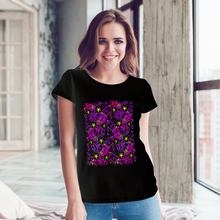 Load image into Gallery viewer, Glowing Flowers : Classic T-Shirt - multi colors - 100% Cotton – from XS to 5XL - Free standard shipping
