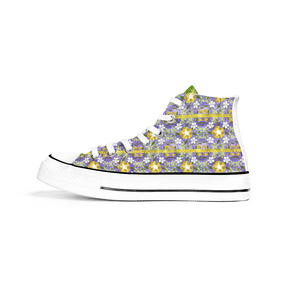 Prosperity Angel : All Star style Unisex Boots (High Top) Canvas Shoes - Free standard shipping