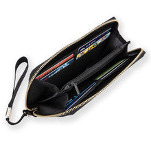 Load image into Gallery viewer, Health Angel : Money purse - 7.9&#39;&#39; x 4.1&#39;&#39; x 1&#39;&#39;- Credit Card Holders - Zipper Wristlet - Free standard shipping
