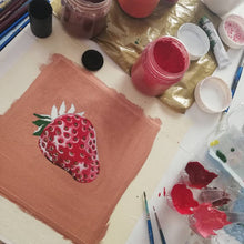 Load image into Gallery viewer, Strawberry - Painting - Acrylics on Canvas
