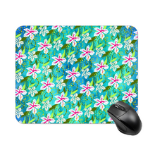 Load image into Gallery viewer, Golden Daisies Turquoise pattern : Square Mouse Pad , Non-Slip Base for Computer 7.9&quot;X9.8&quot; - 25cm x 20cm -  Free standard shipping
