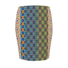 Load image into Gallery viewer, Byzantium Garden: Women All Over Print Elasticated short Waist Pencil Skirt -  Up to 2XL - Free standard shipping
