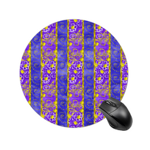 Load image into Gallery viewer, Golden Daisies purple pattern : Square Mouse Pad , Non-Slip Base for Computer 7.9&quot;X9.8&quot; - 25cm x 20cm -  Free standard shipping
