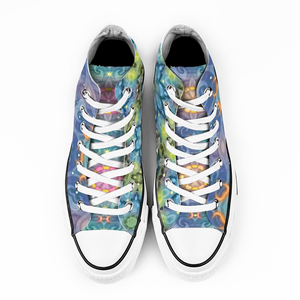 Magic Stardust : All Star style Unisex Boots (High Top) Canvas Shoes - Free standard shipping