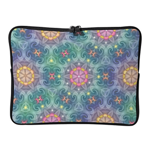 Magic Stardust main pattern : Briefcase sleeve - multi sizes - available for 10" / 12" / 13" / 15" / 17" laptops or tablets  -  Free standard shipping