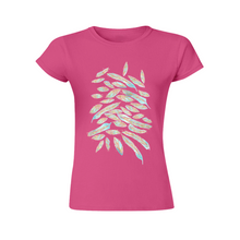 Load image into Gallery viewer, Angelic Feathers : Fit T-Shirt for women (Fit shape) - Multi  Colors - 100% Cotton -  Free standard shipping
