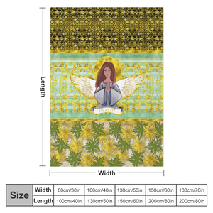 Health Angel : Thin Flannel Blanket - single sided print - 4 Sizes - Free standard shipping