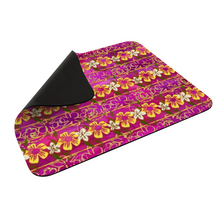 Load image into Gallery viewer, Golden Daisies Magenta pattern : Square Mouse Pad , Non-Slip Base for Computer 7.9&quot;X9.8&quot; - 25cm x 20cm -  Free standard shipping
