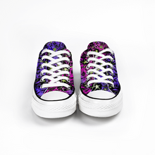 Load image into Gallery viewer, Glowing Flowers : All Star style Unisex Low top Canvas Shoes - Free standard shipping
