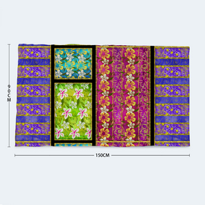 Golden Daisies - Mixed pattern: Large body towel for Bath and the sea - 35'' x 59'' -  90cm x 150cm  - Free standard shipping