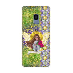 Original Art - Vassia Sarri Creations, Prosperity Angel for your Phone case,  to bring positive vibes in your life and reprogram your subconscious, so you become open towards prosperity opportunities