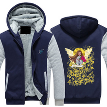 Load image into Gallery viewer, Prosperity Angel : Thick Plush Zippered Hoodie with fur -  Sall to 5XL -  Free standard shipping
