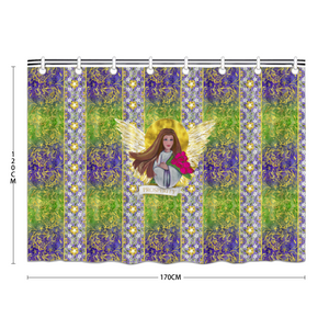 Prosperity Angel : Bath Shower Curtain – 12 different sizes – Free standard shipping