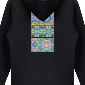 Magic Stardust : Unisex Zippered Hoodie Cotton (50%)- Black or White -  Gildan 88600 - XS to 2XL