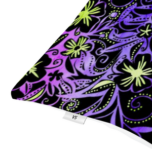 Glowing Flowers : Square Canvas pillow case - Double side printing - 2 sizes - Free standard shipping