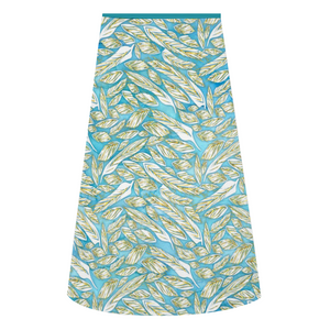 A-line Midi Skirt - Polyester stretch fabric - Free standard shipping