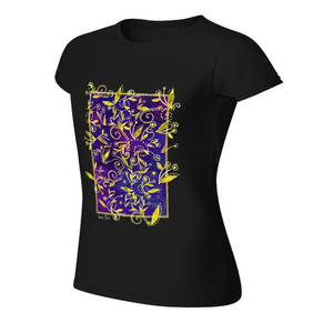 Custom Shirts Multicolor Women's Slim Fit T-Shirt Front Print DTG | Gildan 76000L