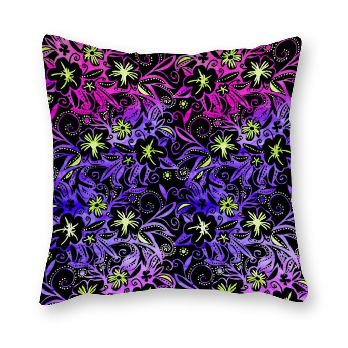 Glowing Flowers: Original art by Vassia Sarri, decorates your shoes, clothes, jewelries, stationery, bedding and linen, as well as kitchen and drinkware items, in order to bring positive vibes in your life, and reprogram your subconscious towards joyous, healthy and prosperous opportunities.